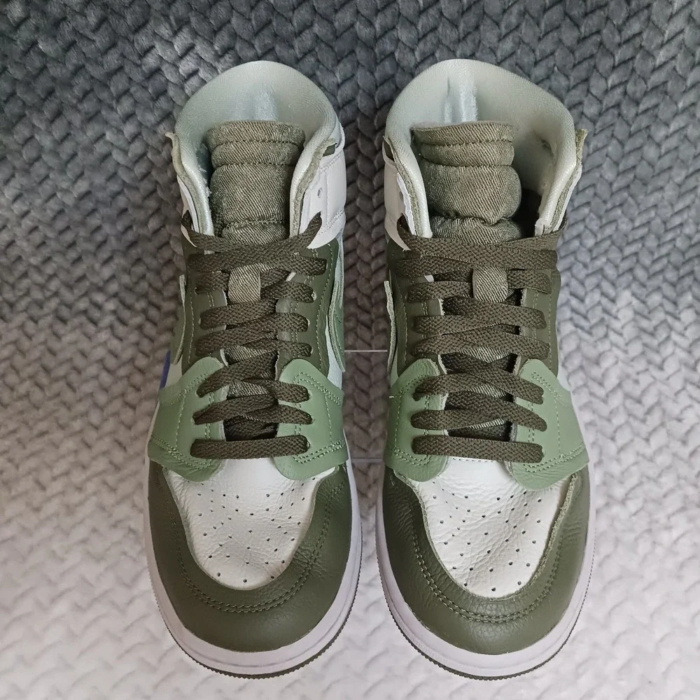 Nike Jordan 1 High Method of Make Medium Olive Women's Sneakers Shoes Size 8.5